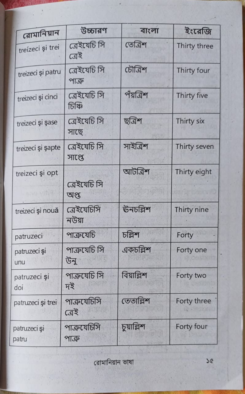 Romanian language learning Book. 