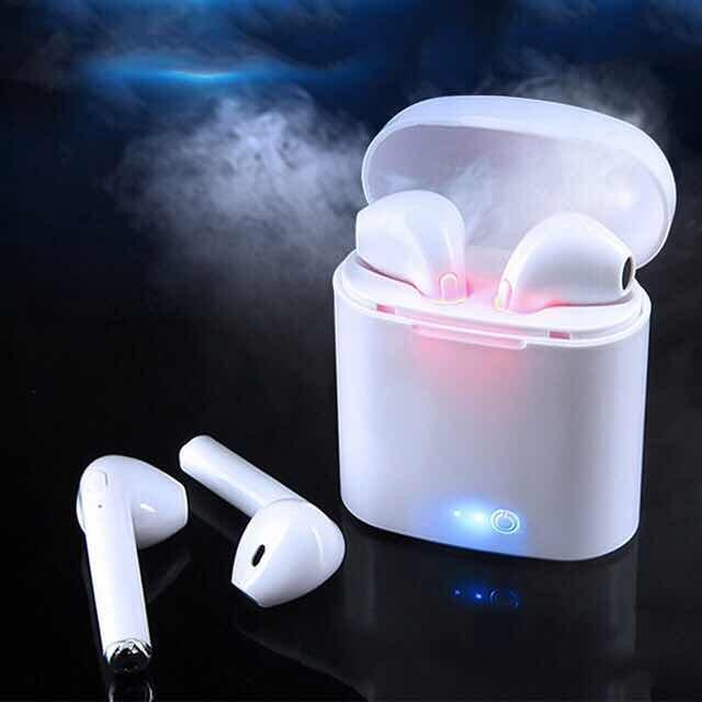 HBQ 17S TWS 4.1 Bluetooth Earphone with Power Case-White. 