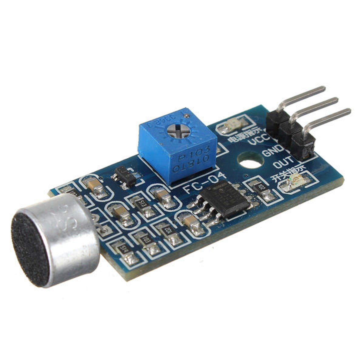 Cn07 Cn-07 Microphone Sound Sensor Module Dc 3.3V 5V Voice Sensor Hi-Gh Sensitivity Sound Detection Whistle Module Analog Sound Recognition Sensor Intelligent Vehicle Sensor Clap Lights On Sensor - Power Bank Circuit