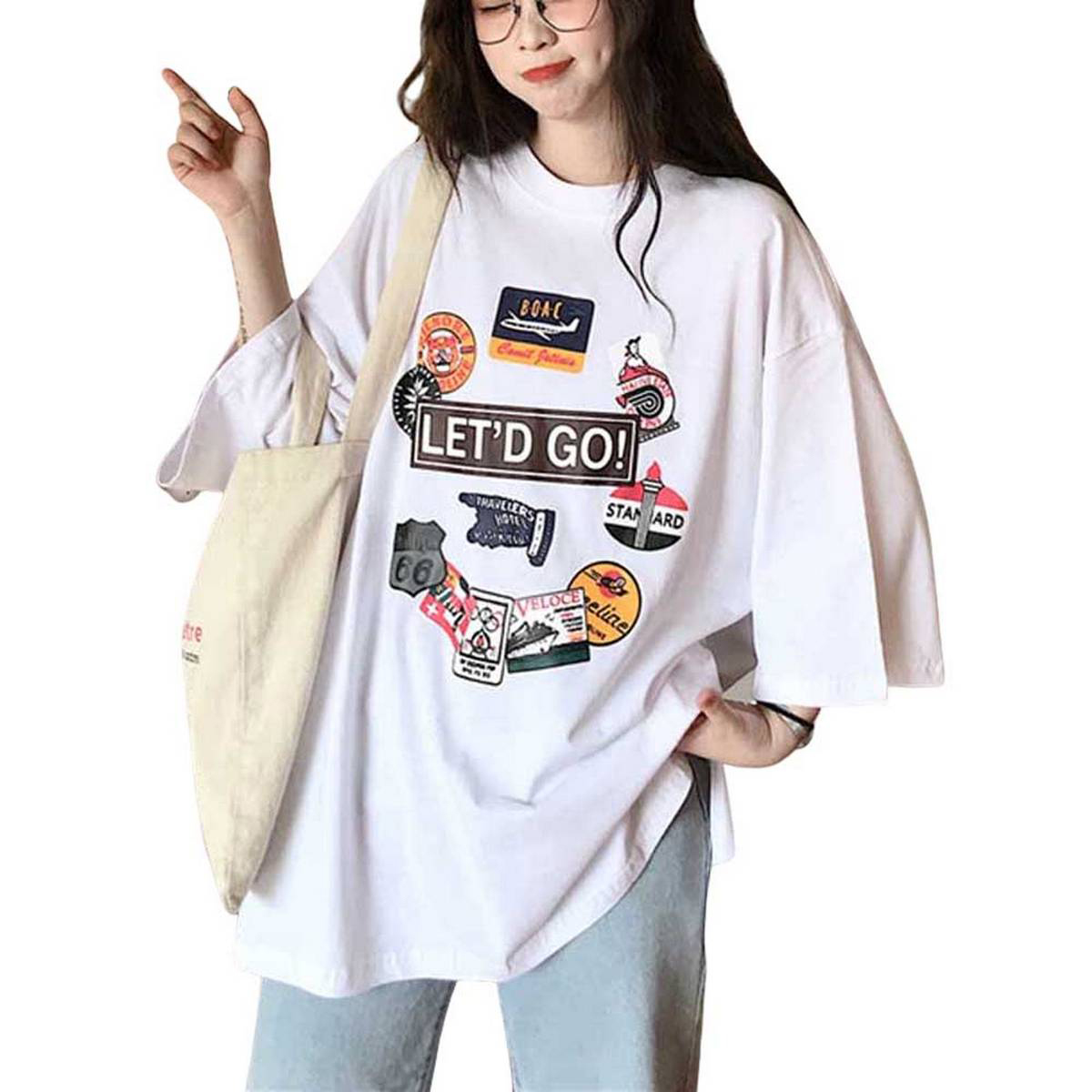 loose collar t shirt