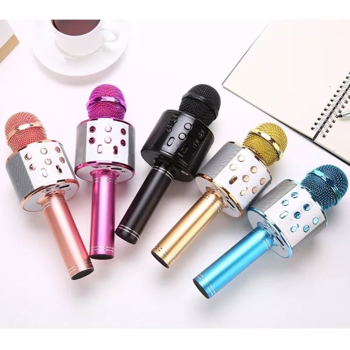 Wireless Bluetooth mouth Speaker Stand Radio Microphone Studio Recording Studio 858+ USB. 