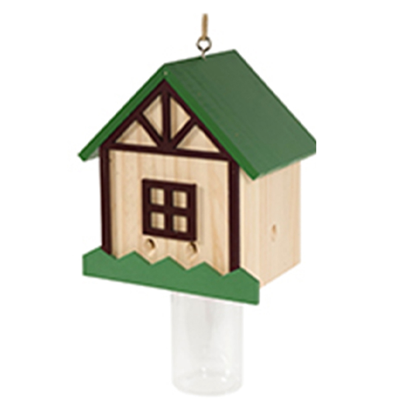 Outdoor Bee Trap - Wooden Bee Trap Insect Trap Brown