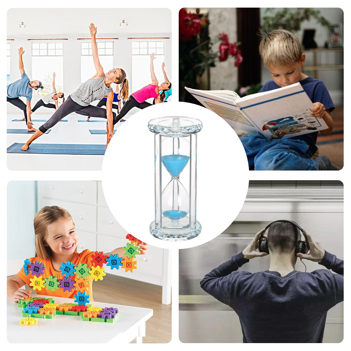 30 Minutes Sand Timer Color Sandglass Hourglass Timer for Kitchen Office Game Timer Desktop Decoration Interesting Gift. 