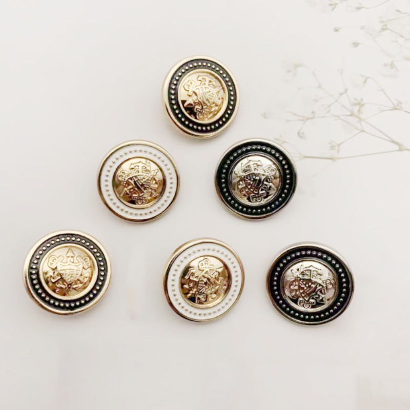 [ New ] Metal Button Suit Coat Button Suit Cufflinks Trouser Buttons round Woolen High-Grade Buttons Top for Women Windbreaker Button. 