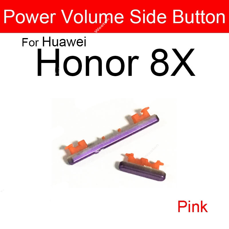 Power Volume Outside Key Side Button for Huawei Honor 8x External Volume Button + Power ON/OFF. 