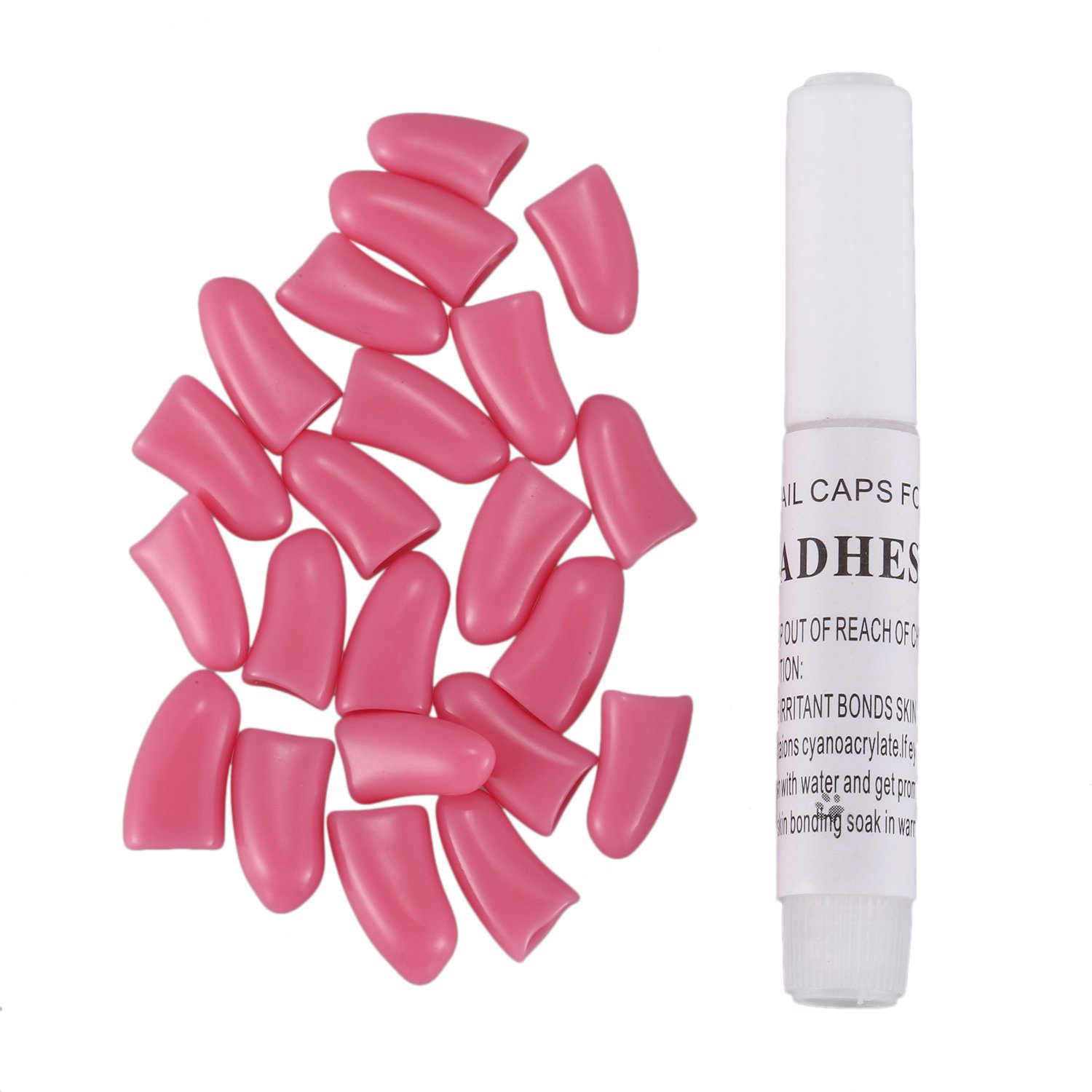 40 Pcs Soft Nail Caps for Cat Pet Claw Control Paws Off + Adhesive Glue - 20 Pcs M & 20 Pcs S. 