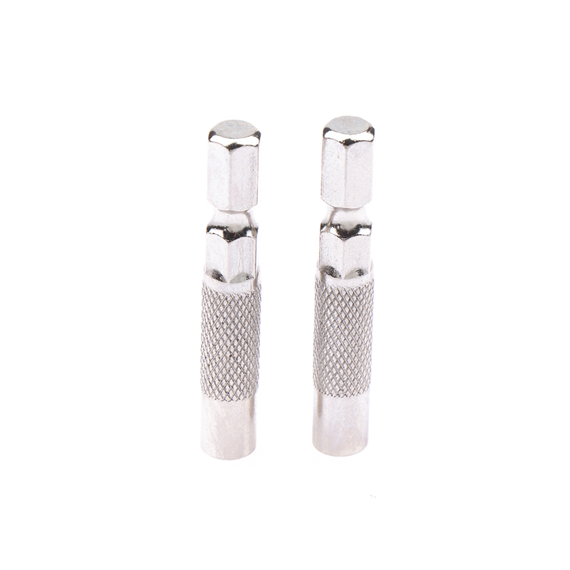 2pcs Hex Shank 6.35mm To 4mm Insert Bit Adapter Electric Screwdriver Socket Holder Micro Bit Adapter Magnetic Holder Tools Conbo