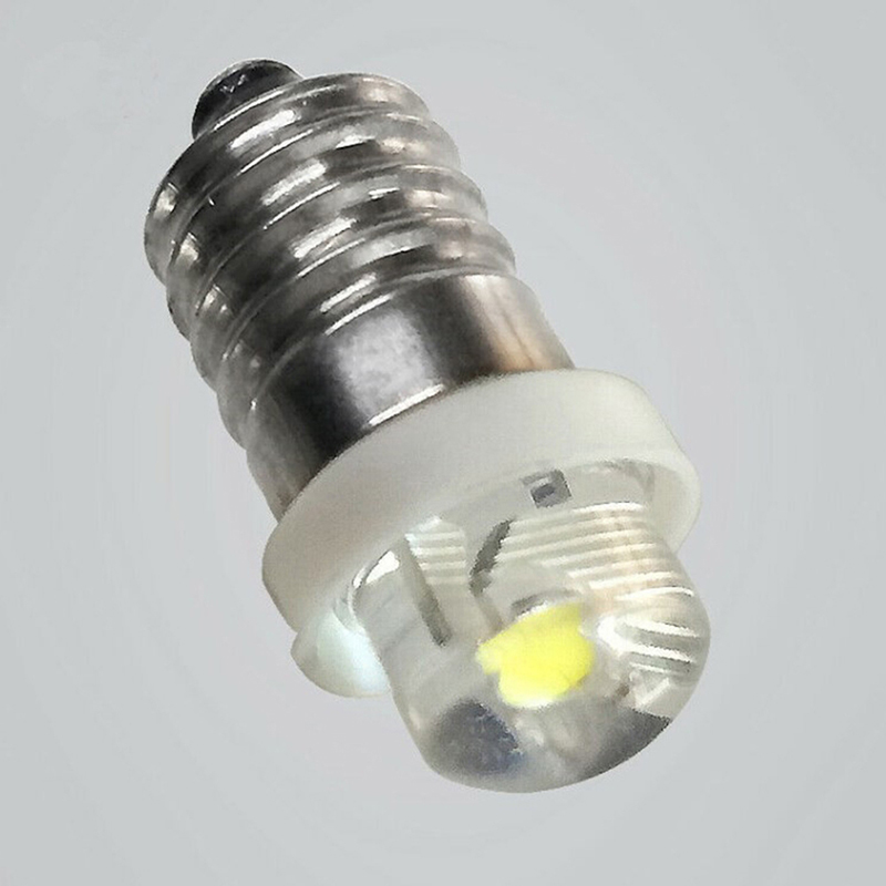3/4.5/6V 0.5W Flashlight Bulb 6000K White LED E10 Socket Replacement Bulb Nicle