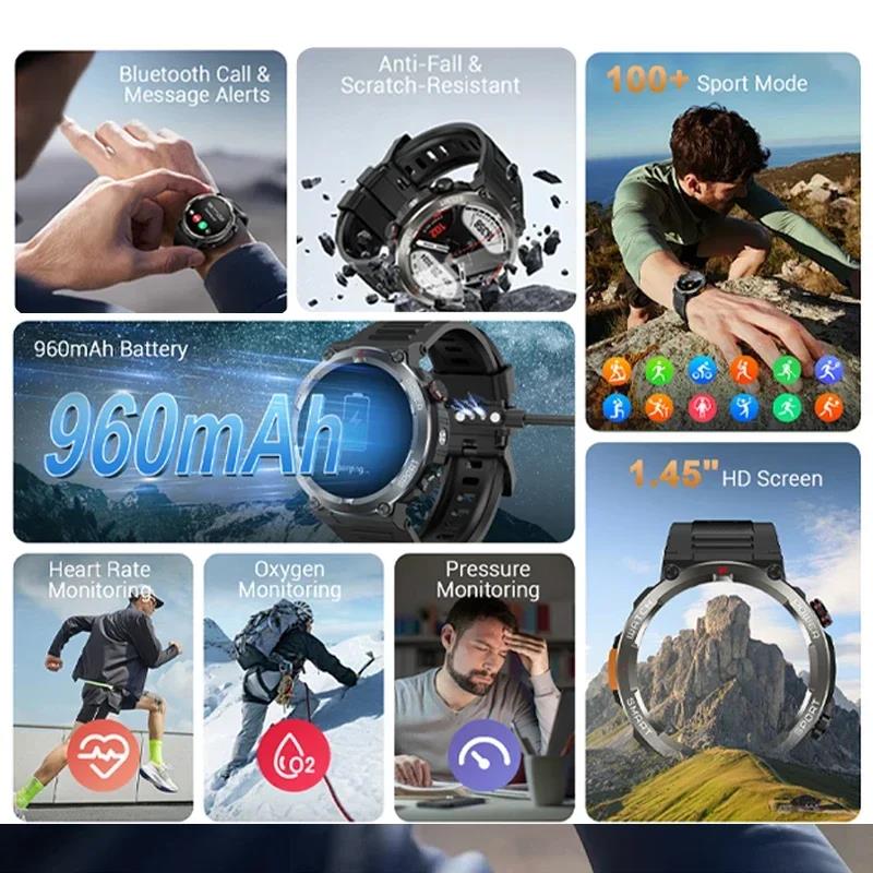[World Premiere] Blackview W50 Pro Smartwatch 1.45 TFT Display Bluetooth Phone Calls 960mAh Battery IP68 Rugged Smartwat. 