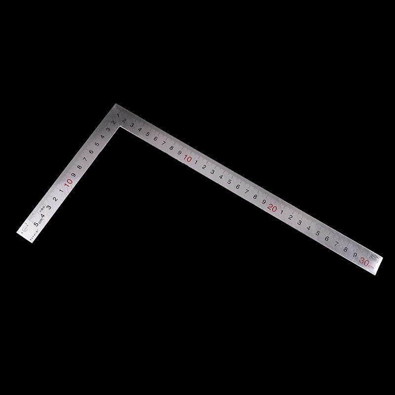 Stainless Steel 15x30cm 90 Degree Angle Metric Try Mitre Square Ruler Scale. 