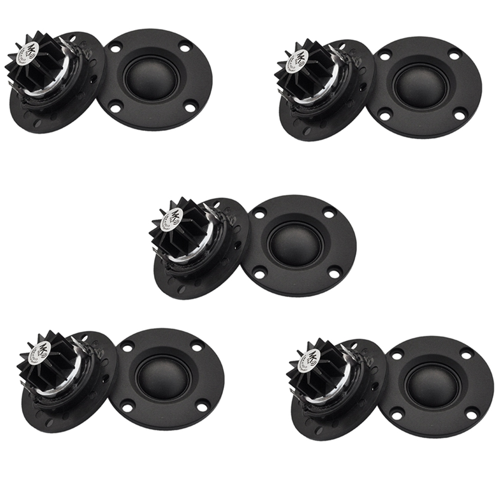 TWEXQNY Tweeter Speaker 6 Ohm 30W Hifi Soft Dome Silk Film Treble Loudspeaker Neodymium Toothed Heat Sink 10Pcs