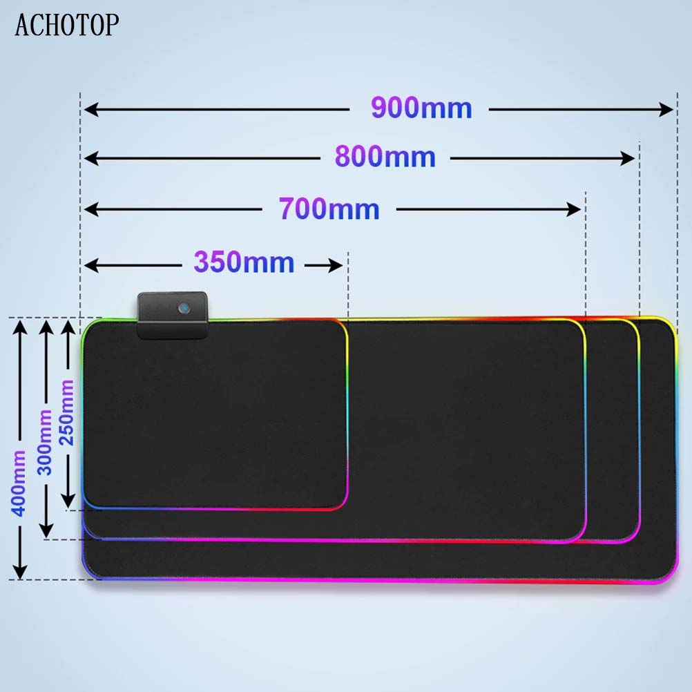 RGB Alienware Gaming Mouse Pad XXL Large PC Gamer Keyboard Desk Mat 900x400mm LED Computer Accessories Tapis De Souris Mousepad. 