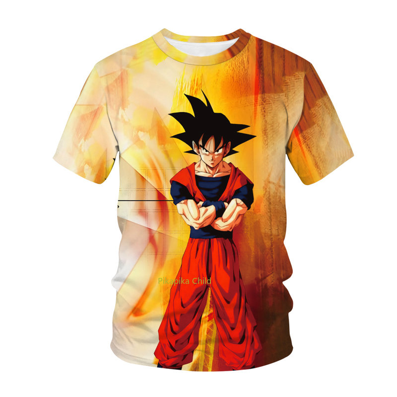 Anime Dragon Ball Son Goku 3D Print Kids T Shirt Summer Fashion Casual T-shirt Boy Girl Unisex Children's Clothing Tshirt Tops. 