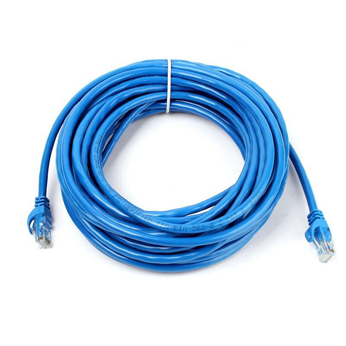 Blue 30FT 10M CAT6 CAT 6 Round Ethernet Network Cable RJ45 Patch LAN Cord. 