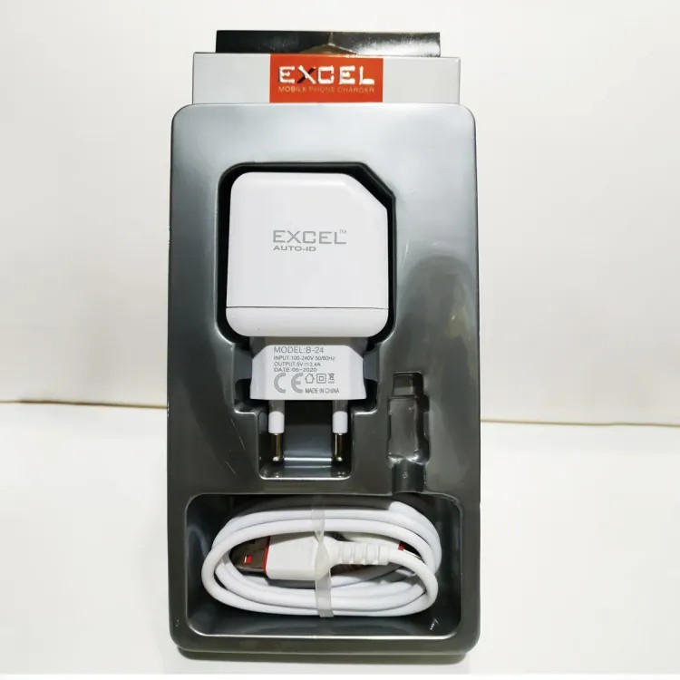 Excel Fast Charger travel charger Travel Adapter fast charging 3.1A Max Quick Excel Micro USB Charger. 