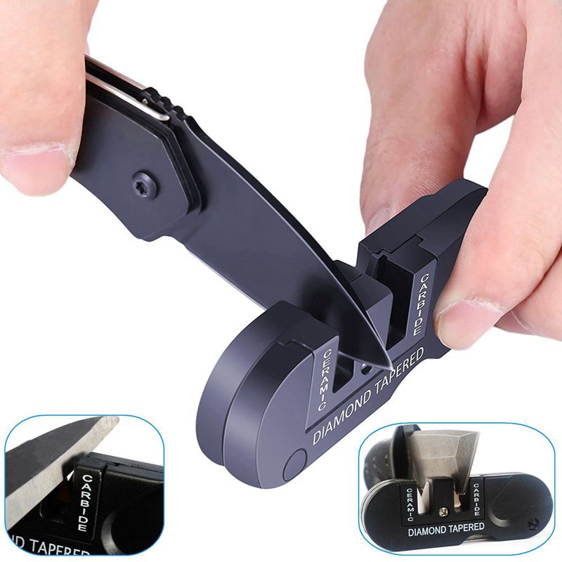 Recommended Products Portable Mini Knife Multifunction Sharpener, Steel Outdoor EDC Mini Tool Sharpener. 