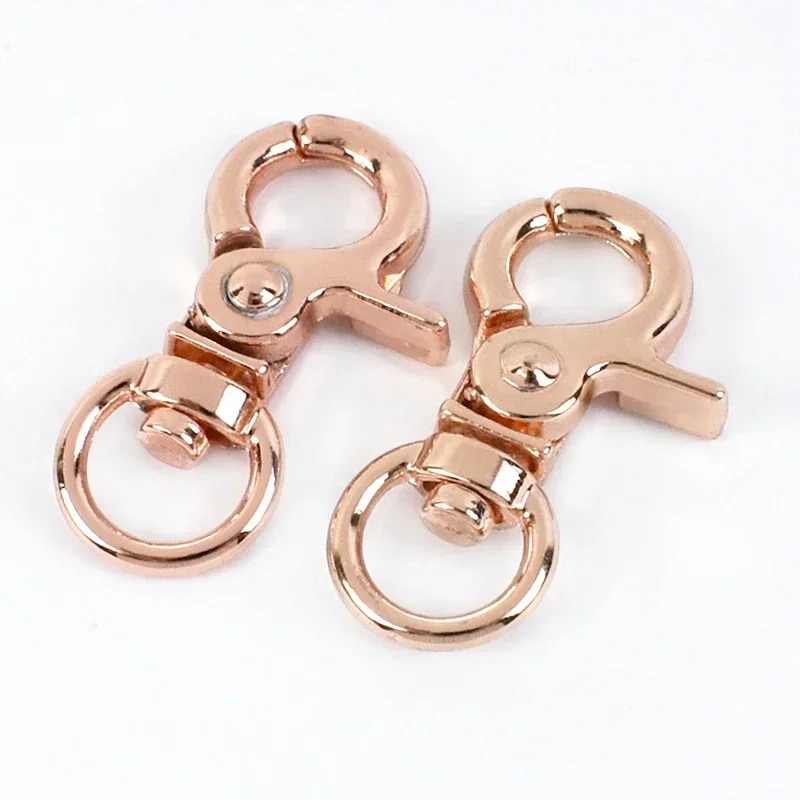 10/20Pcs 10mm Metal Buckles Swivel Lobster Clasp Snap Hook for Bag Hang Clamp Clasps Keychain Carabiner Buckle Sew Accessories