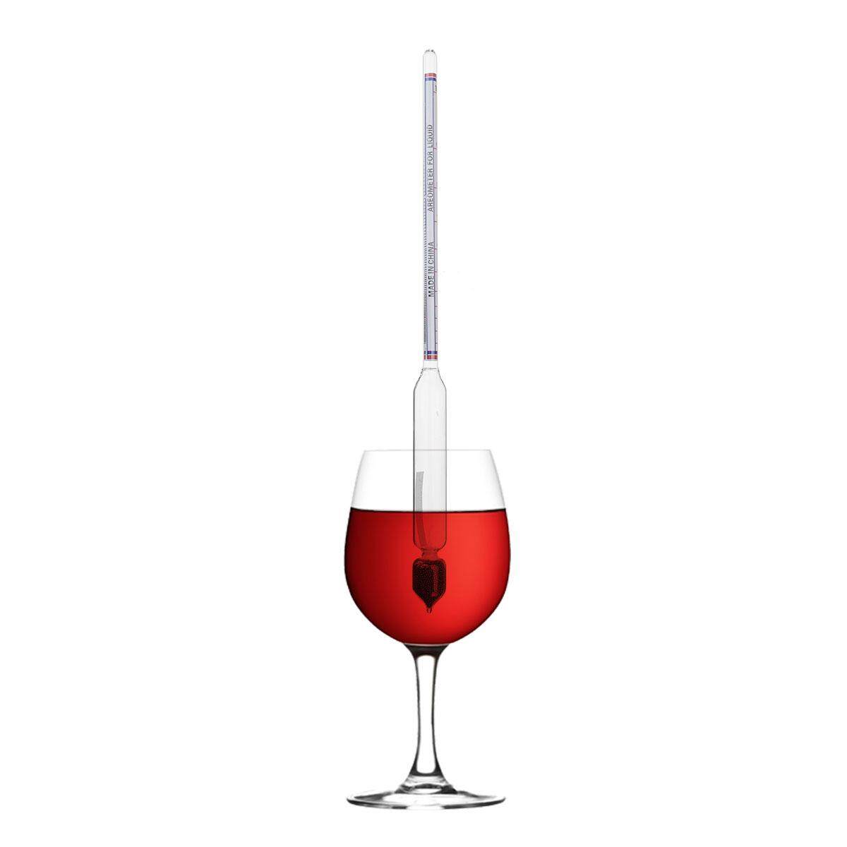 0-100° Hydrometer Home Alcohol Meter For Whiskey Vodka Wine Spirits Density Tester -. 