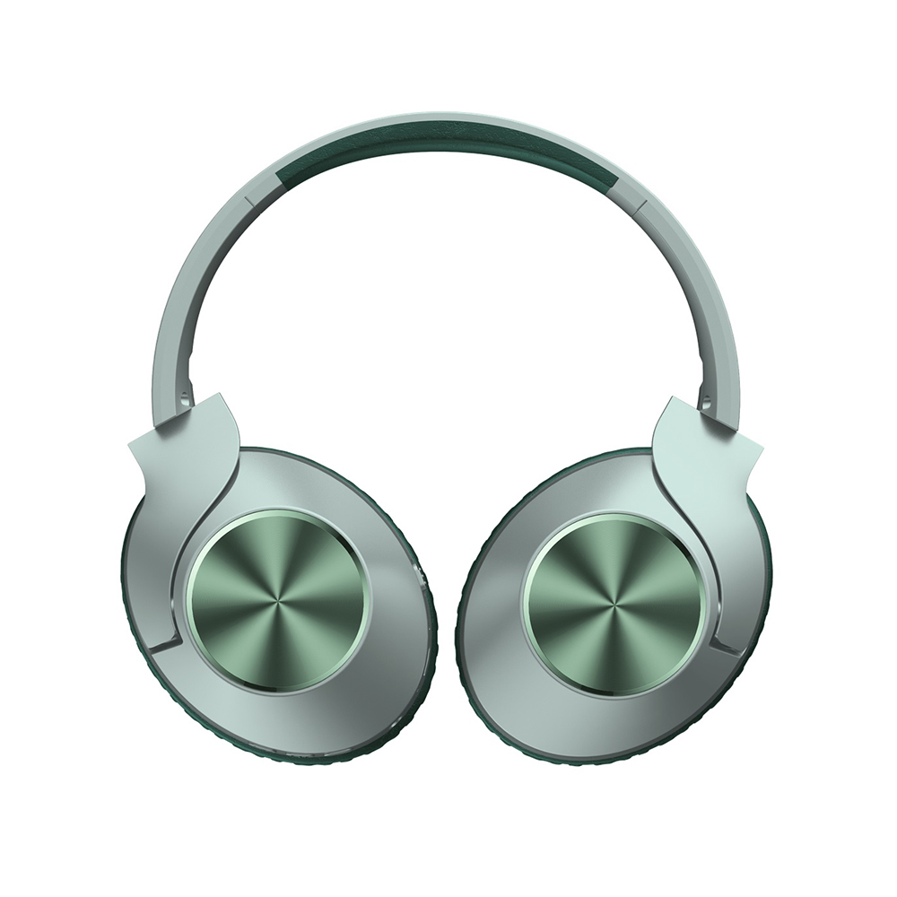 A4tech 2Drumtek BH300 Bluetooth Wireless Headphone - Bluetooth 5.3 Connection - Hybrid Diaphragm - Omni-Directional Mic. - 35H Playback Time - Ash Grey / Matcha Green. 