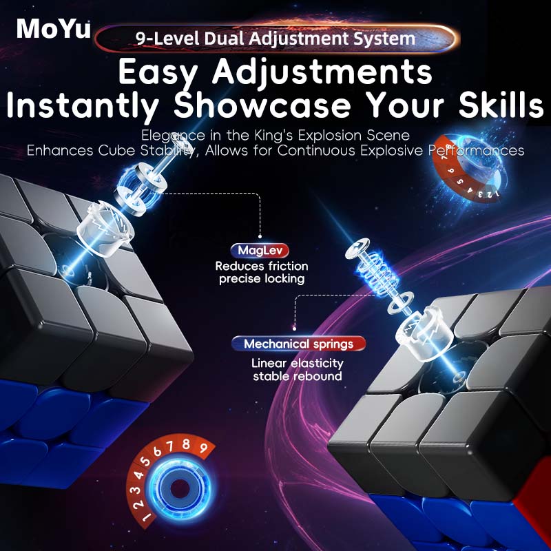 New MOYU WEILONG WRM V9 3x3 Maglev Ball Core 20 Magnetic Magic Cube UV 3x3 Professional 100 Magnetic Particles 3×3 Speed Puzzle Toys 3x3x3 Original Cubo Magico. 