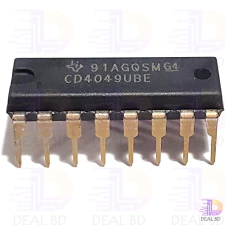 A Class CD4049 Buffer IC CD 4049 DIP 16 Pin IC Electrical Circuitry & Parts. 