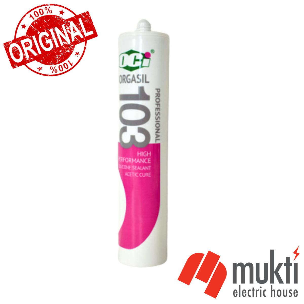 OCI Orgasil 103 Silicone Gum 300ml Sealant Acetic Cure Professional