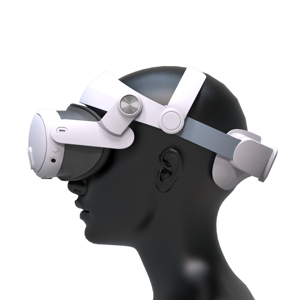 Replaceable Elite Strap for Meta Quest 3 VR Headset Improve Comfort Adjustable Head Strap for Meta Quest 3 Accessories Helmet. 