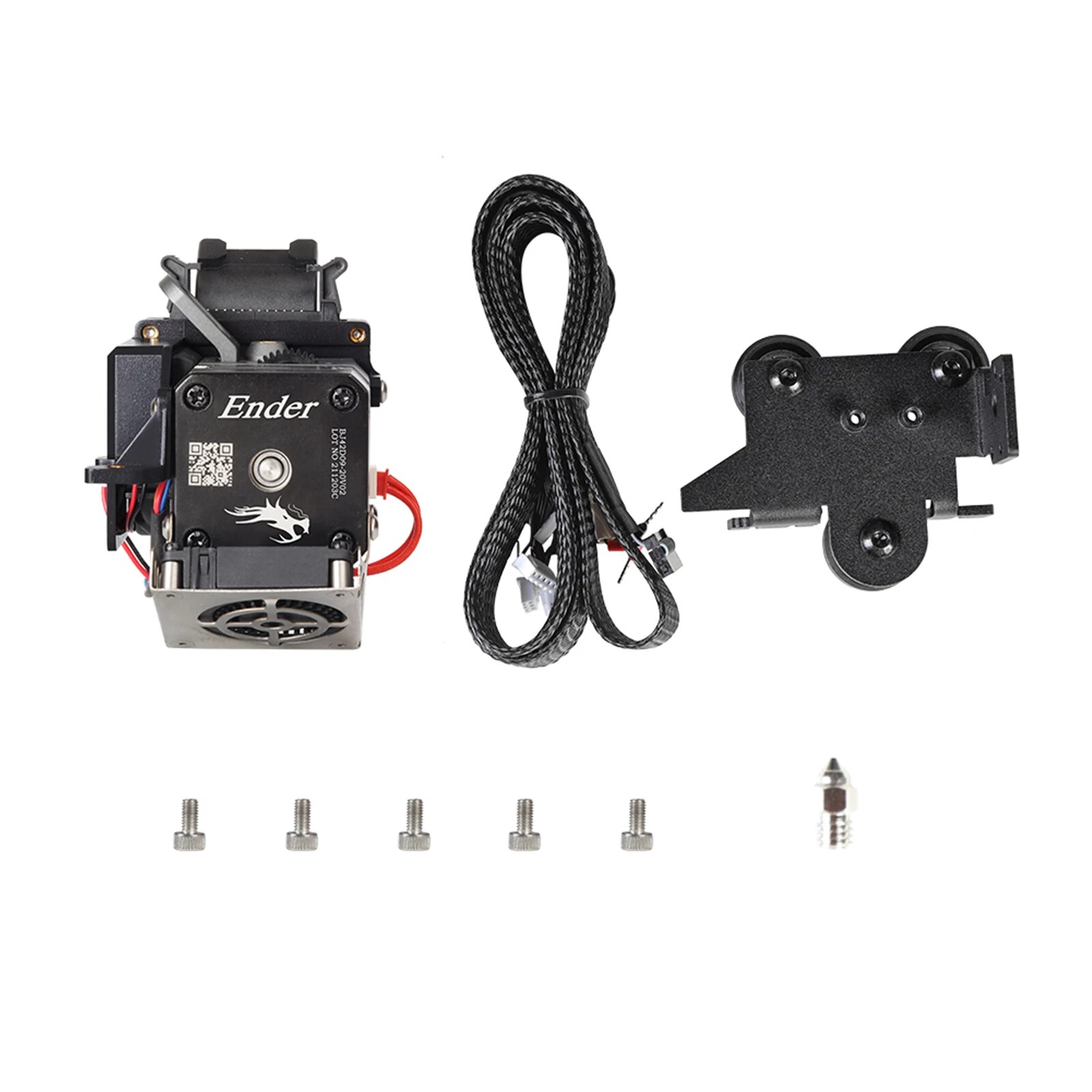 Creality 3D Printer Sprite Extruder Pro Kit Dual Gear for Ender-3/Ender-3 Pro/Ender-3 Max/Ender-3 V2 3D Printers Accessory. 