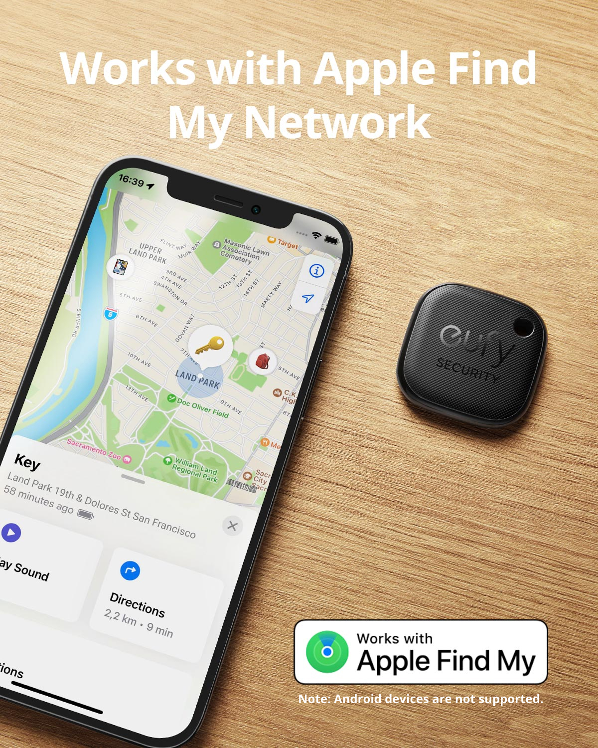 eufy Security SmartTrack Link Works With Apple Find My Key Finder Bluetooth Tracker Tag For Earbuds Luggage Phone Finder IOS. 