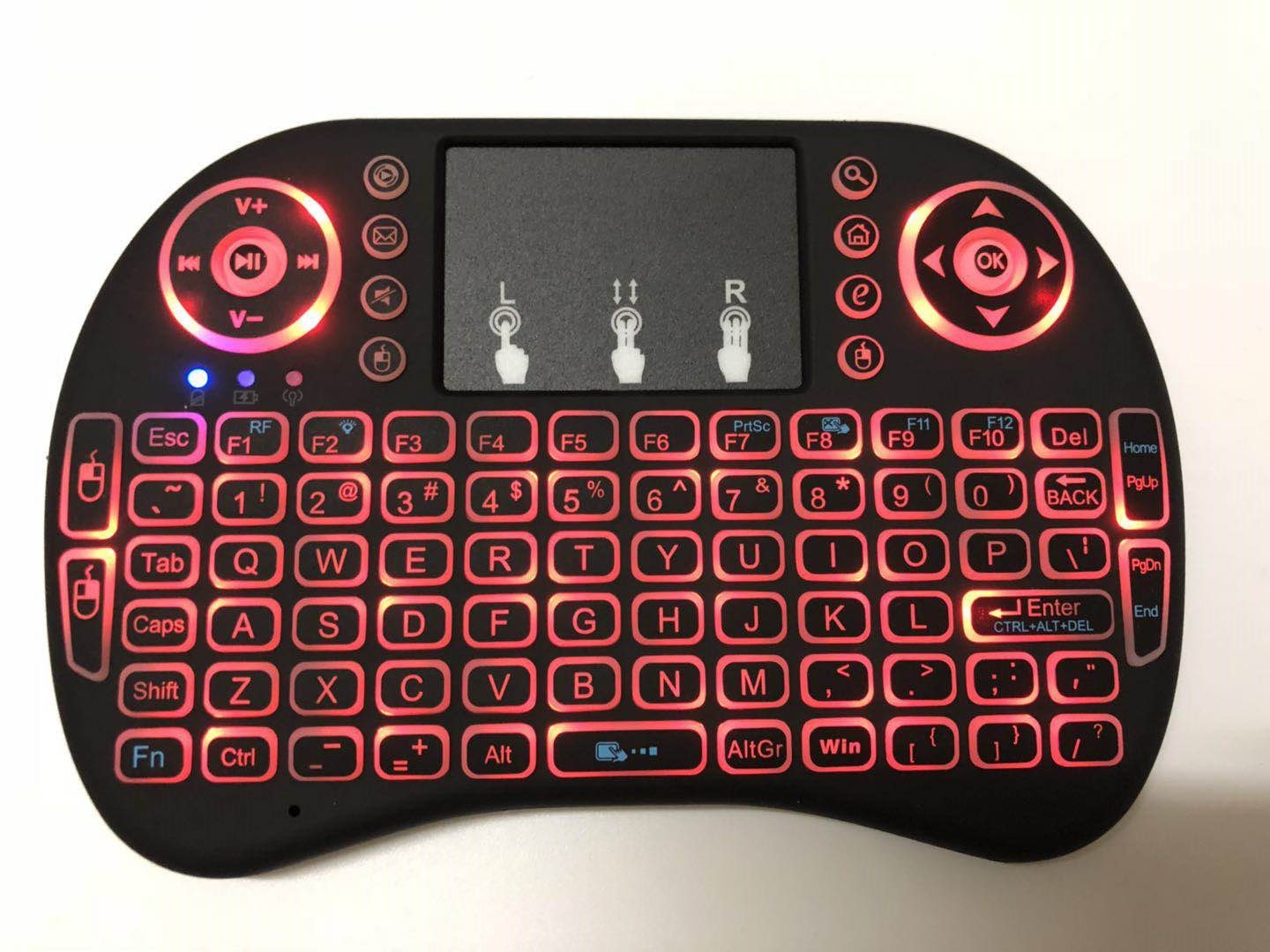 NEW Handheld I8 Mini Wireless Keyboard 2.4Ghz Russian English Language Air Mouse With Touchpad For Laptop Android TV Box PC. 
