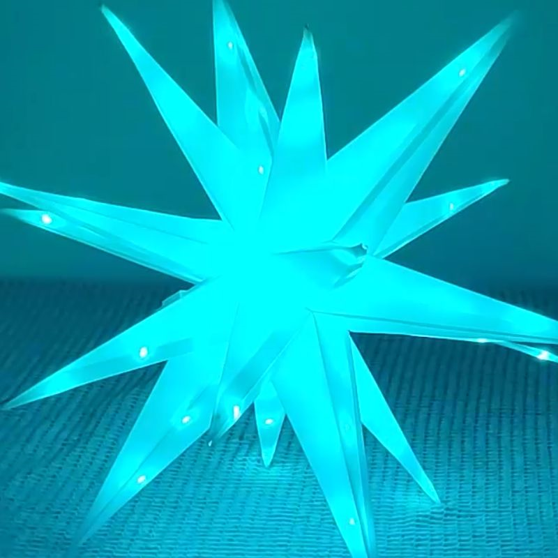 Explosion Starlight PVC Explorer Starry Sky APP Remote Control Christmas Tree Top Party Birthday Background Decoration Light. 