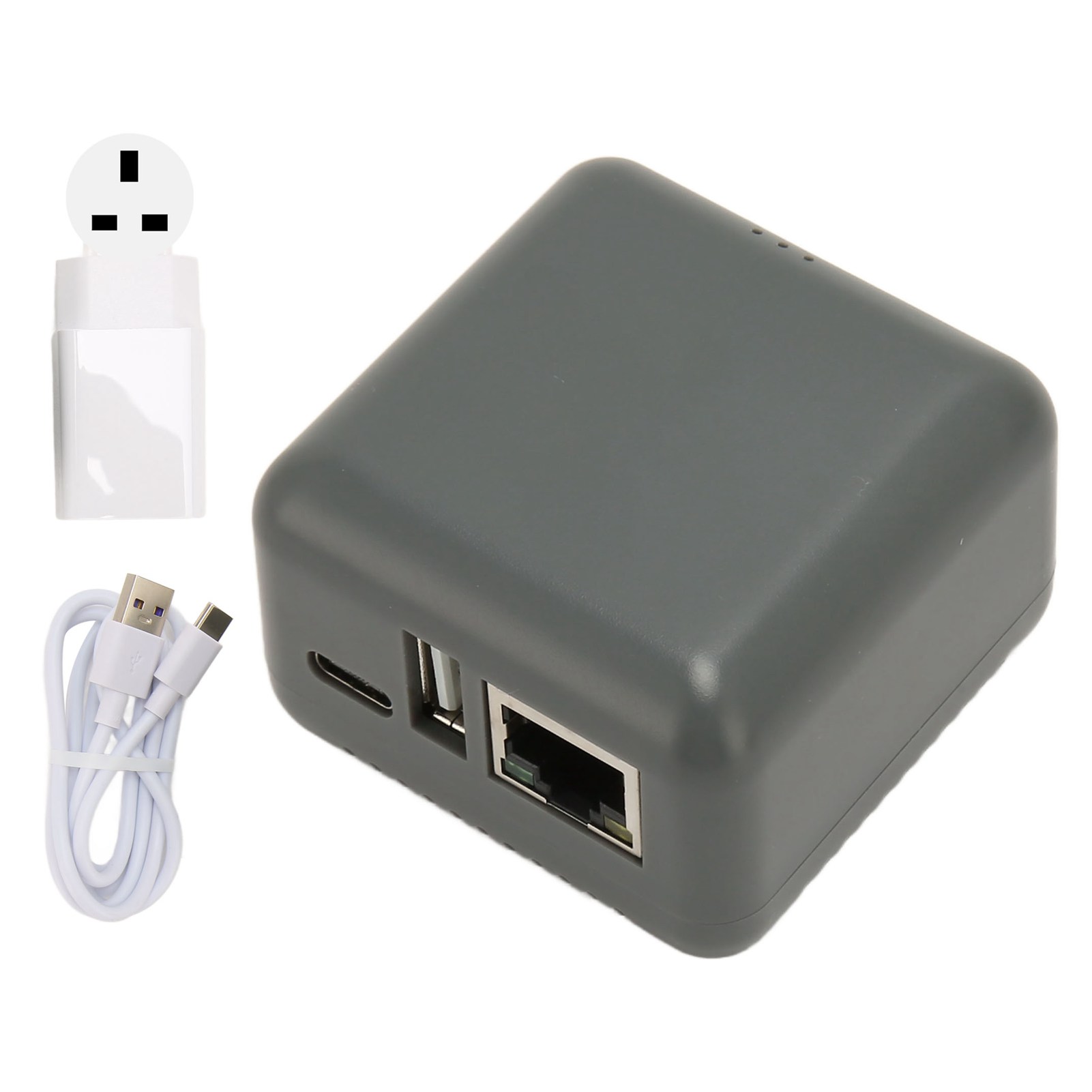Network USB 2.0 Printer Server RJ45 Network Port Multi User Sharing LAN Print Server Adapter for Windows for Android 100‑240V UK Plug. 