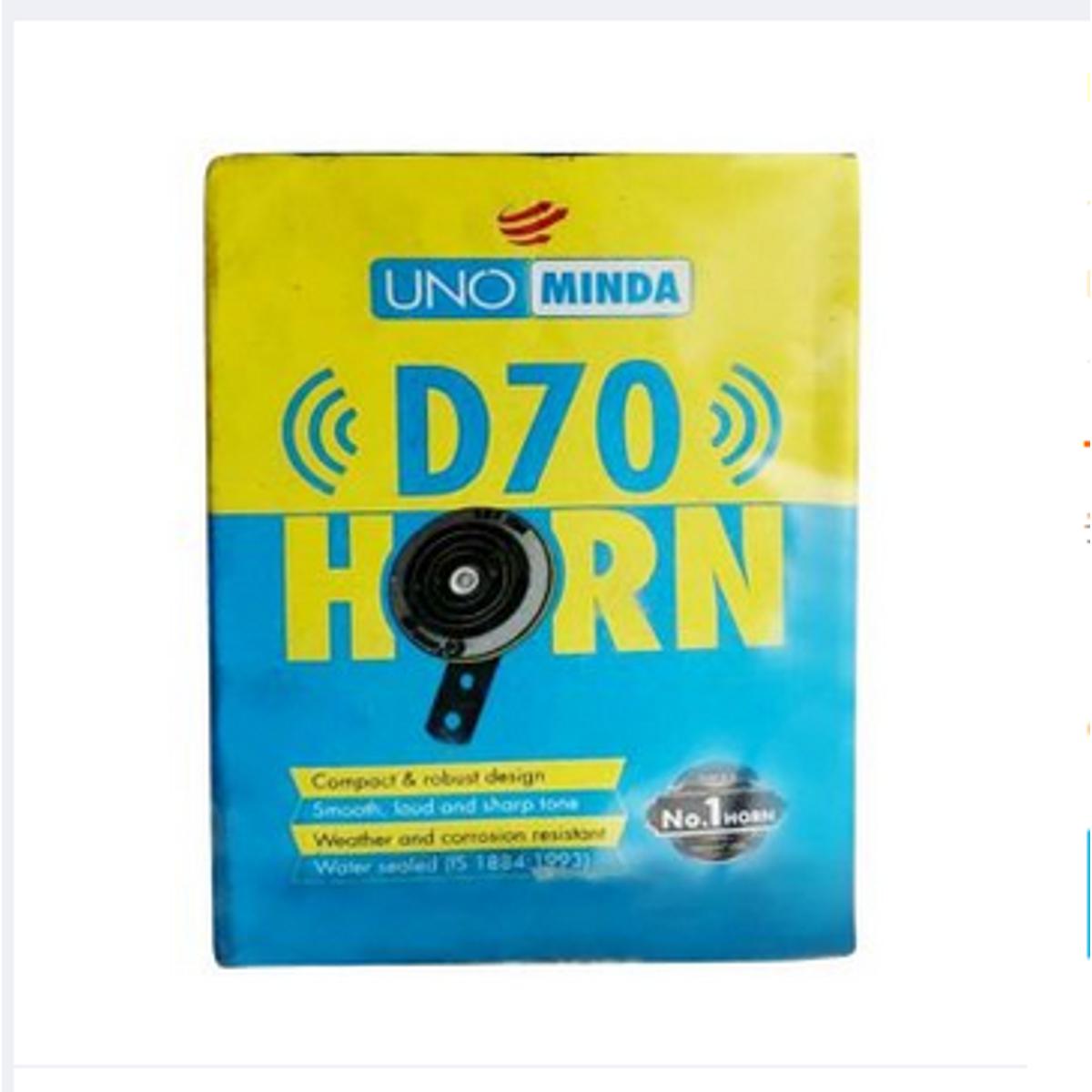 D70 Uno Minda Horn For Motorcycle or Car - 2 Pis