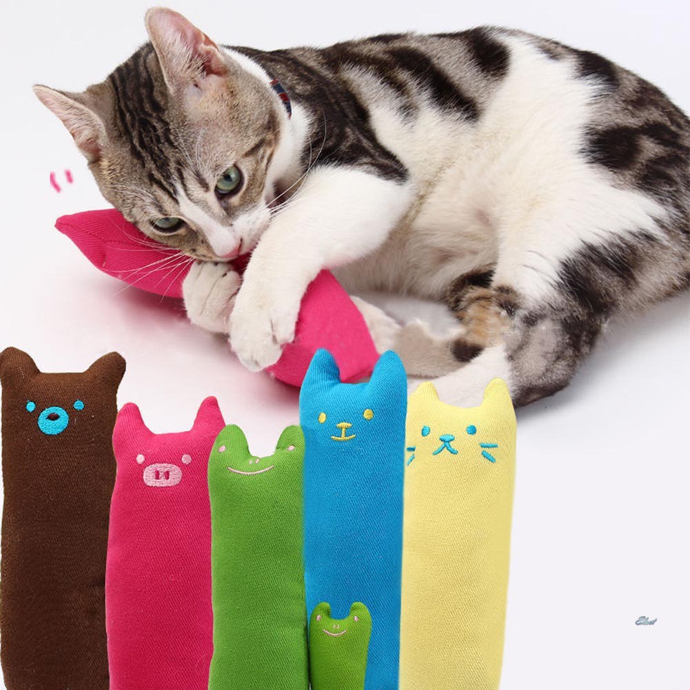 [SY] Cute Pillow Scratch Crazy Cat Kicker Catnip Toy Teeth G. 
