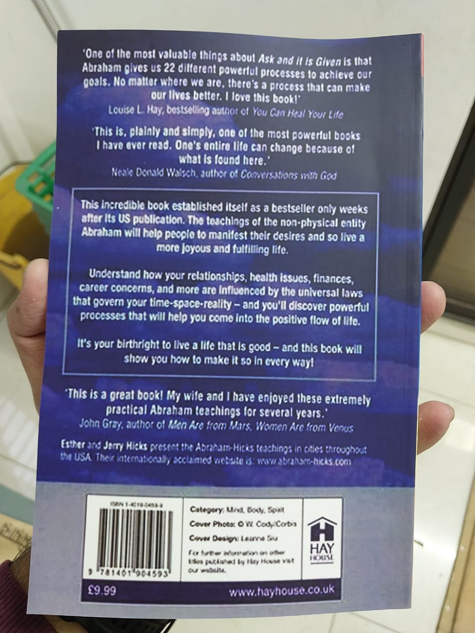 Ask and It Is Given: Learning to Manifest Your Desires by Esther Hicks & Jerry Hicks. 