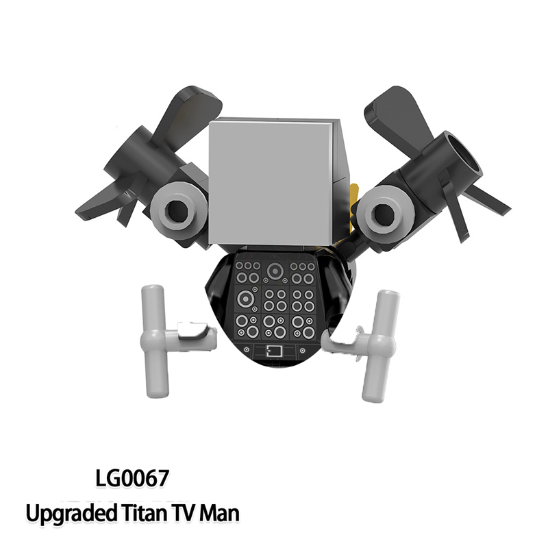 New Toilet Man Series Super Titan TV Man Sound Man Monitor Man puzzle puzzle block children's toys mini action figure Ruiqir Super Store. 