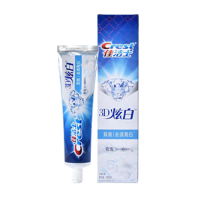 Crest 3D Whitening 180g Mint Lemon Breath Refreshing Toothpaste for Home Use Stains Removal and Brightening White Baking Soda. 