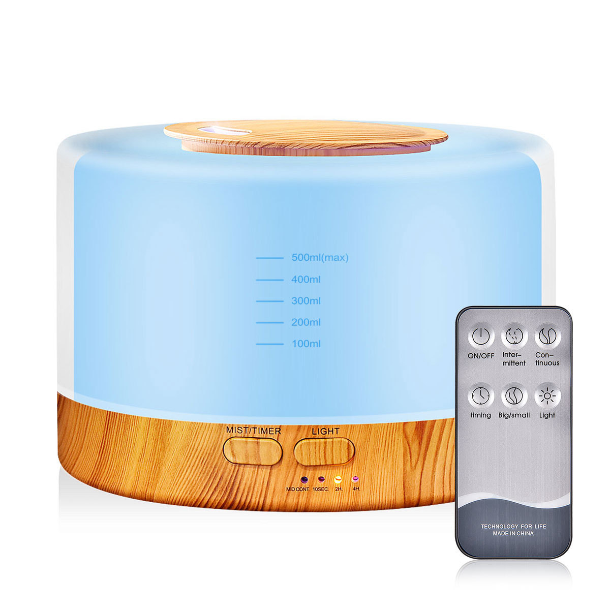 500 ml Private Label Wholesale Ultrasonic Aromatherapy Diffuser Portable BPA Free Humidifier Essential Oil Aroma Diffuser. 