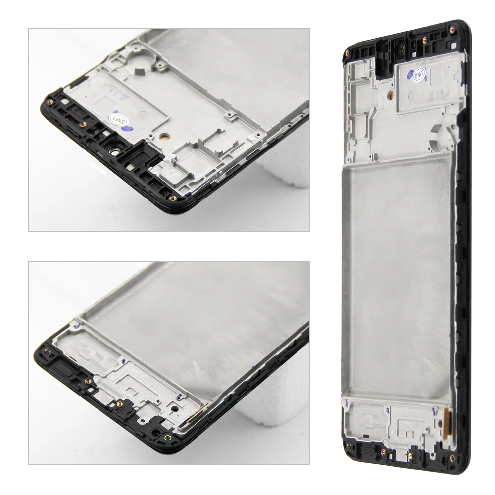 LCD With Frame For Samsung M51 M515  Display Touch Screen Digitizer Assembly Replacement Parts. 