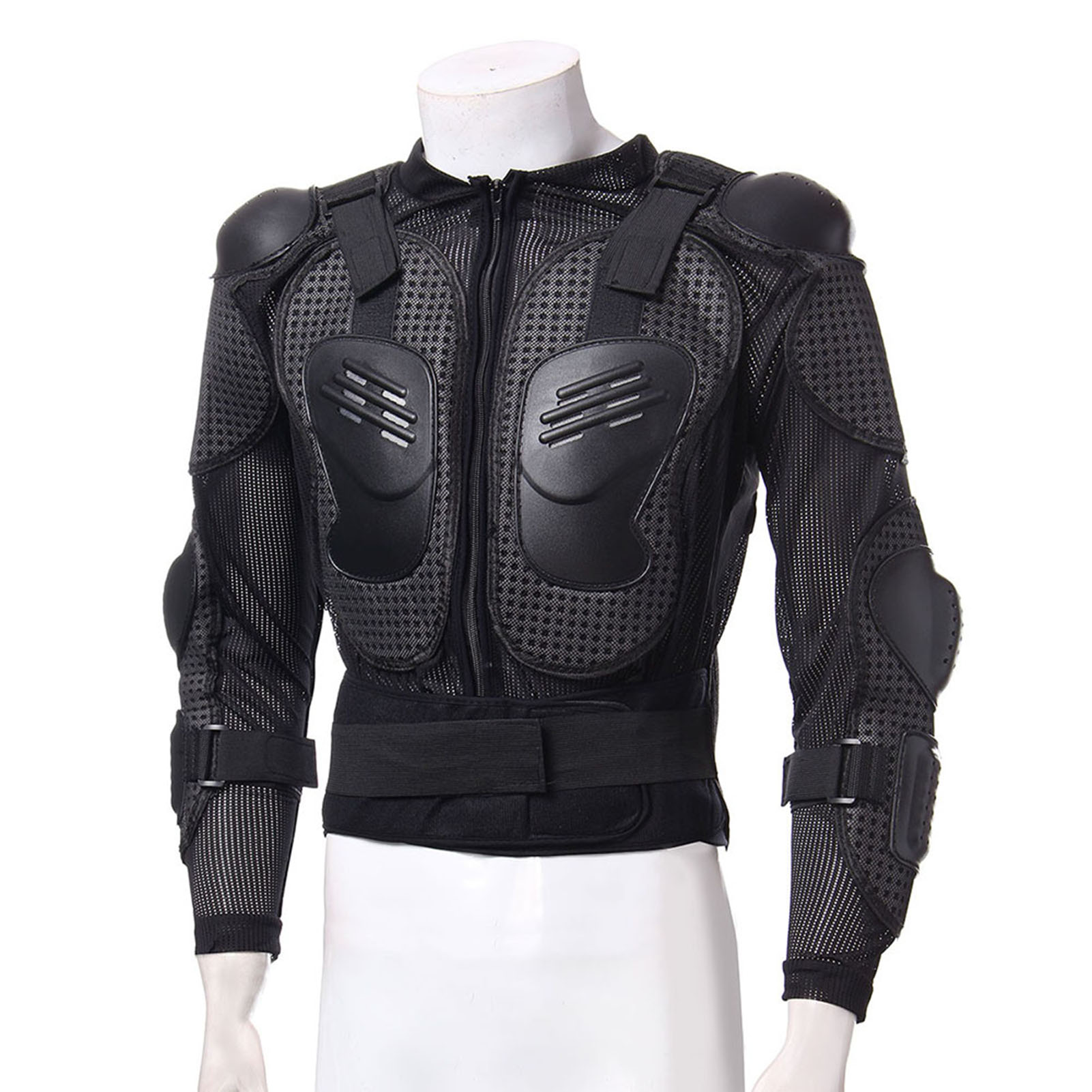 Full Body Motorcycle Riding Jacket Armor Spine Shoulder Chest