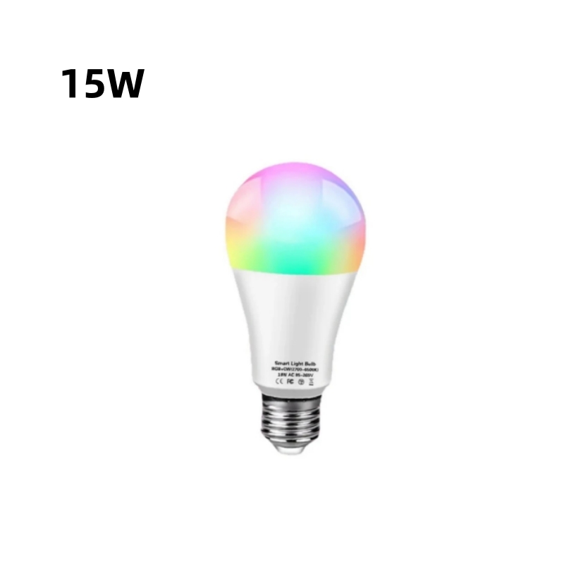 Tuya WiFi Smart LED Bulb Light E27 12W 15W 18W RGB CW Dimmable Led Lamp App Control Works With Alexa Google Home Assistant. 