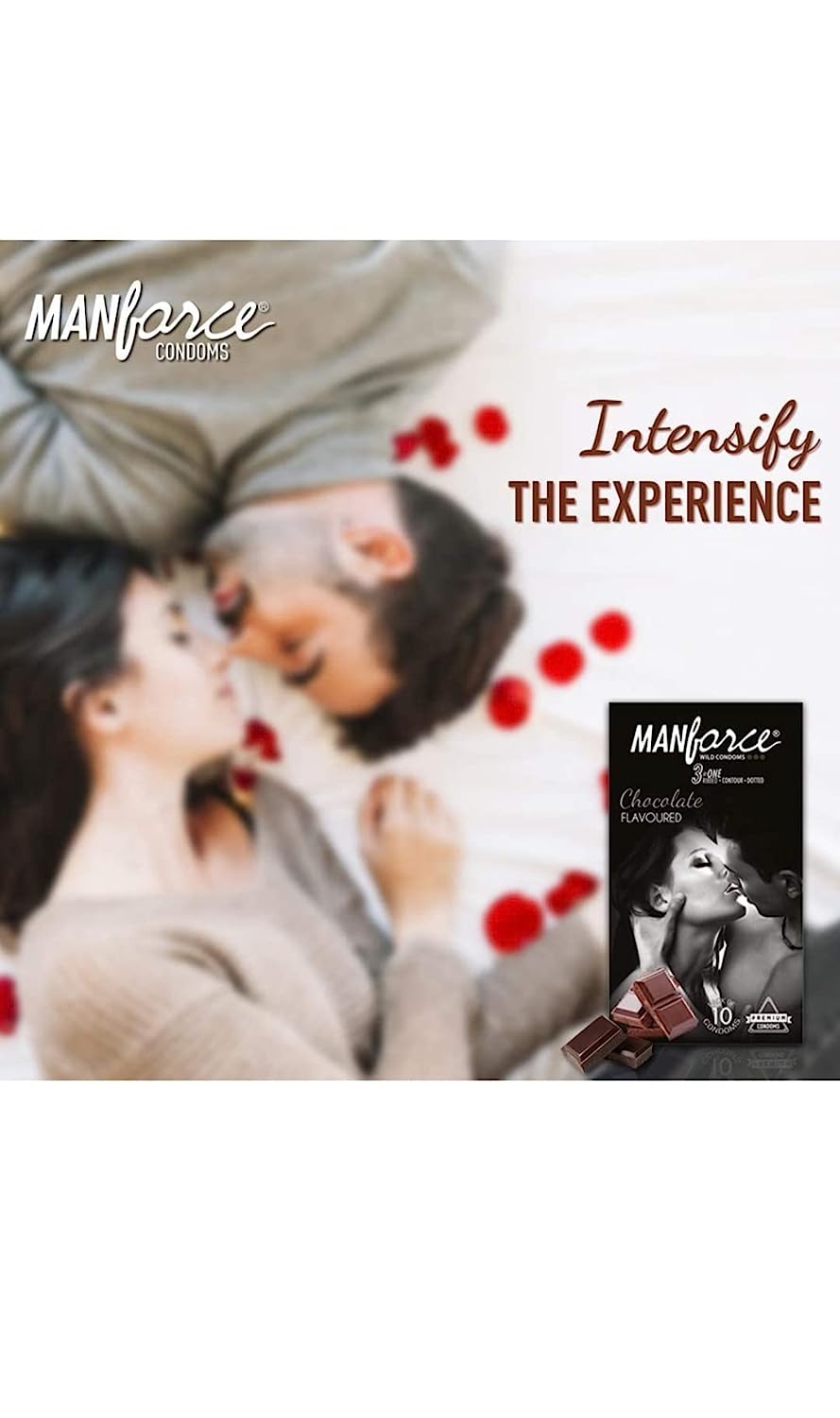 Manforce Chocolate Flavor Dotted Condom / Epic Super Thin Chocolate Flavor/ Manforce Game/ Premium Condoms 10pcs Pack - Made in India - Select Variants & Order. 