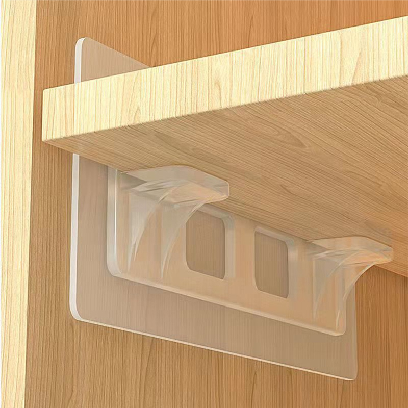 20PCS No Drill Adhesive Shelf Bracket Clear Shelf Pins for Cabinet Shelves Shelf Clips. 