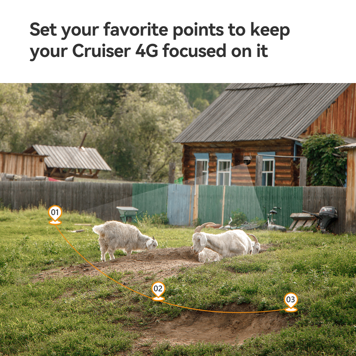 IMOU CRUISER 4G Sim Card Supported 2mp Pan & Tilt (PTZ) IP Camera  4G Connection | 1080P HD Image | Panoramic Pan & Tilt | Human Detection | Smart Tracking. 