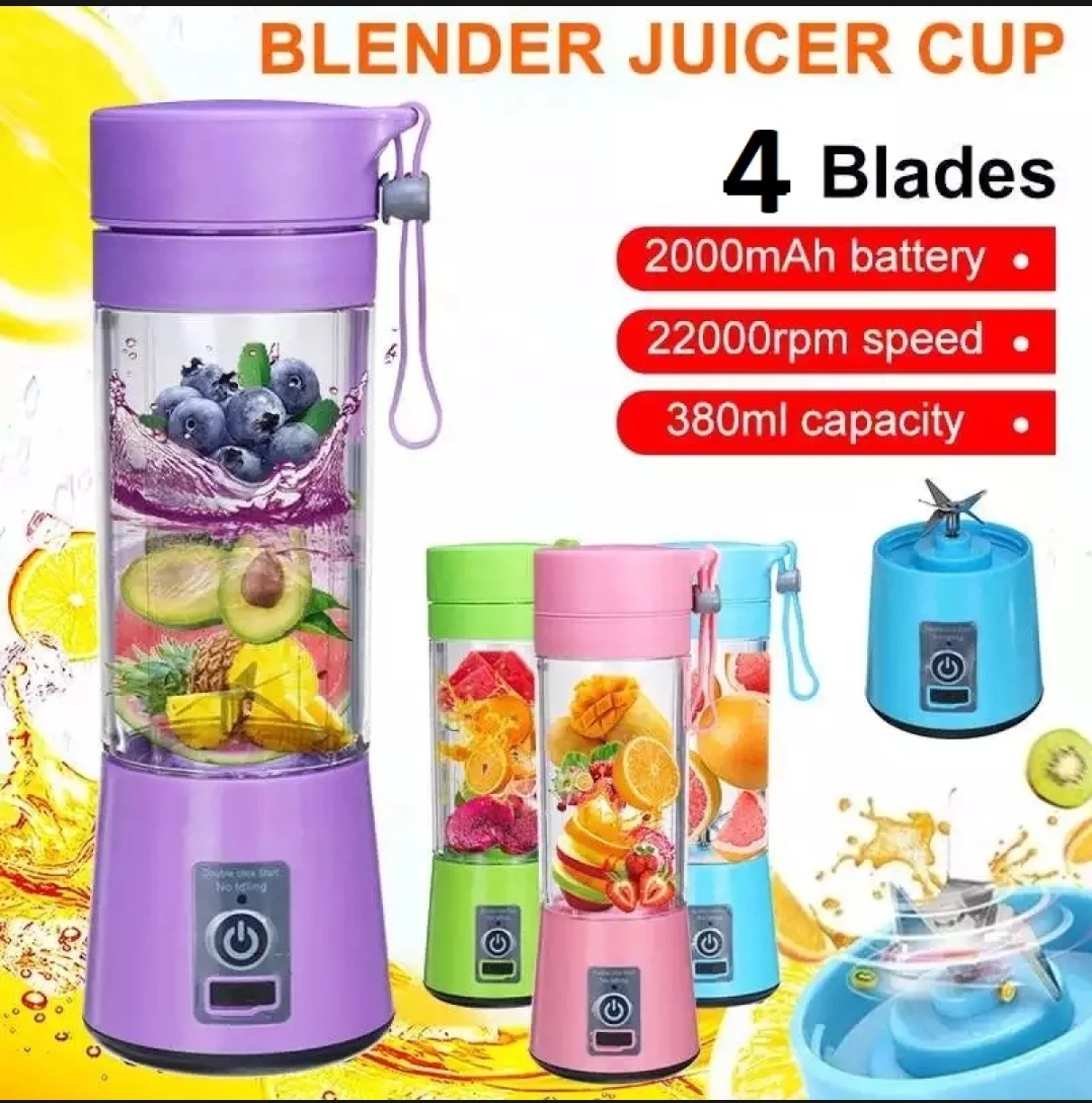 Portable Juicer Electric USB Rechargeable Smoothie Blender Machine Mixer Mini Juice Cup Maker fast Blenders food processor. 