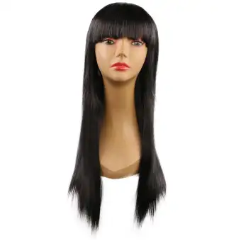 Fashion Long Straight Hair Wigs With Bang For Women High