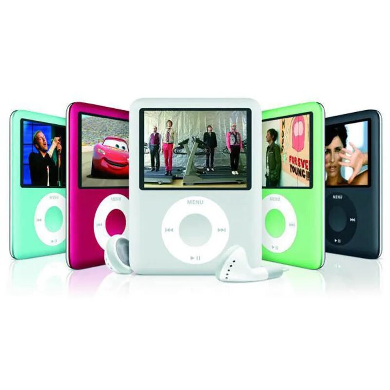 Hot High Quality Portable MP4 With Earphones 1.8 Inch Screen LCD Media Video Game Movie FM Radio 3Th Generation MP4 Music Player. 