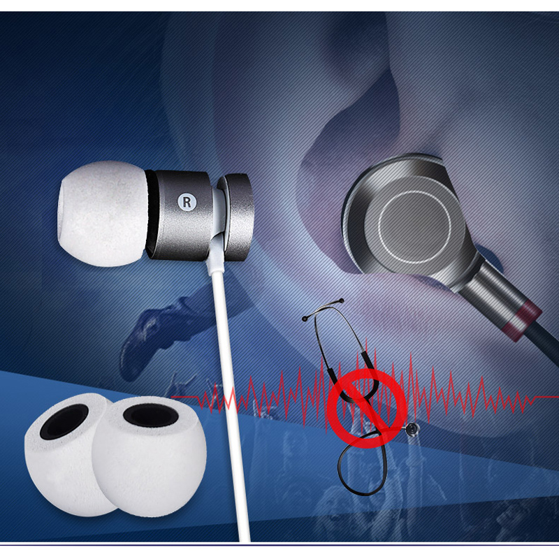 2pair Anjirui Memory Foam Eartips Ts-400 4.9mm Lms Caliber Ear Pads/cap For In-Ear Earphone 4.9mm-6.0mm Tips Sponge Ear Cotton. 