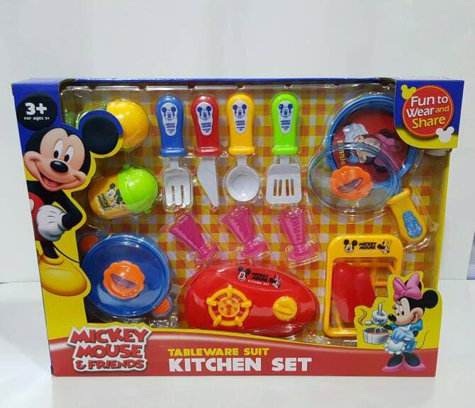 mickey mouse toy kitchen set