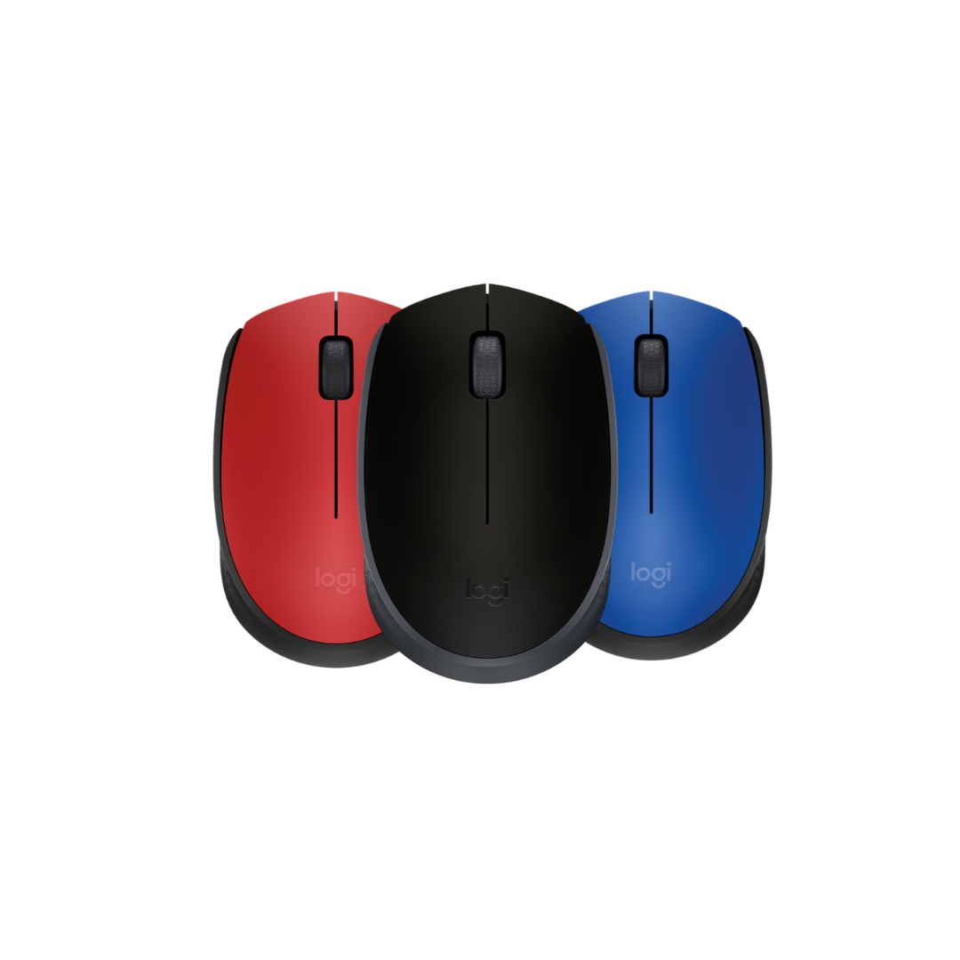 Logitech M171 Wireless Mouse, 2.4 GHz with USB Nano Receiver, Optical Tracking, 12-Months Battery Life, Ambidextrous, PC / Mac / Laptop